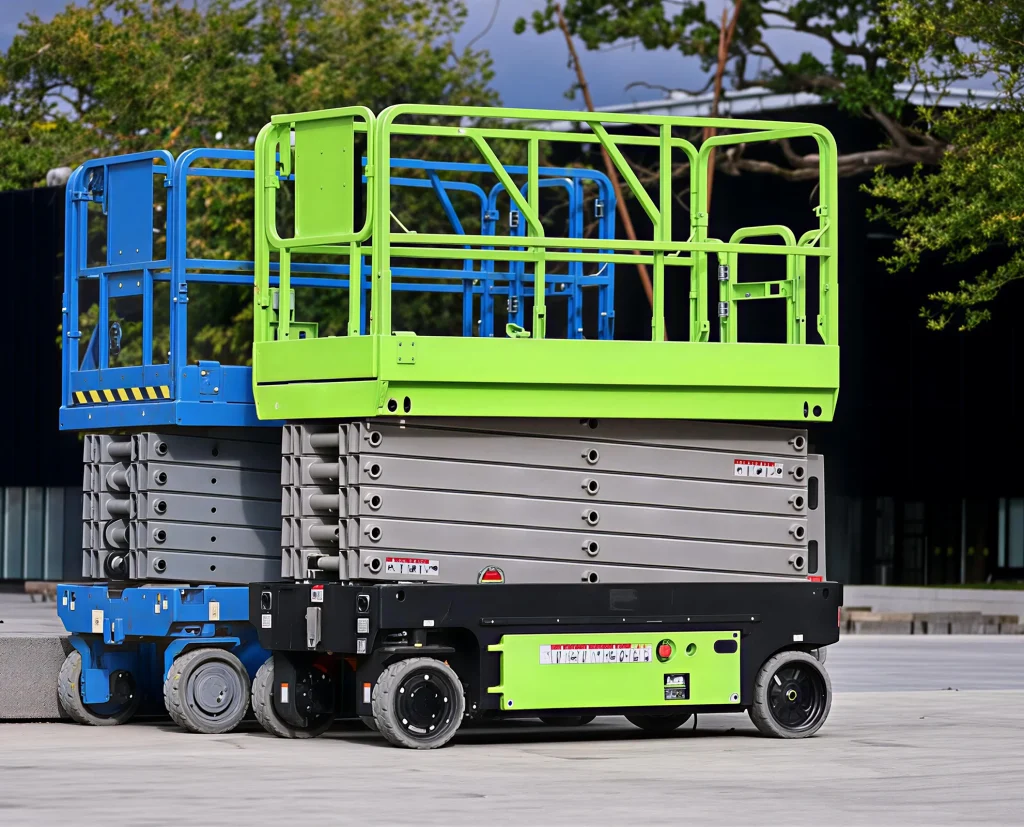 Scissor lift rental for indoor and outdoor projects requiring safe elevated access solutions.
