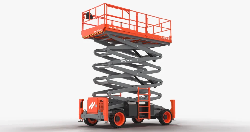 Scissor lift rental Melbourne Florida providing safe lifting solutions for projects.